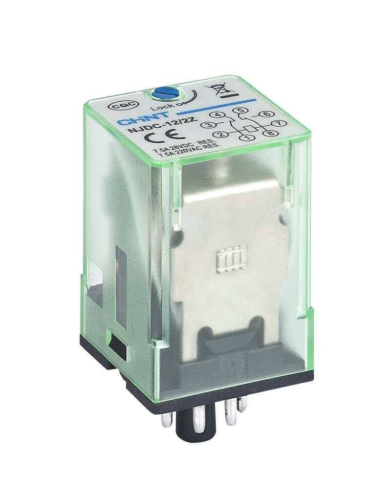 NJDC-12 Small Electromagnetic Relay with Test Button