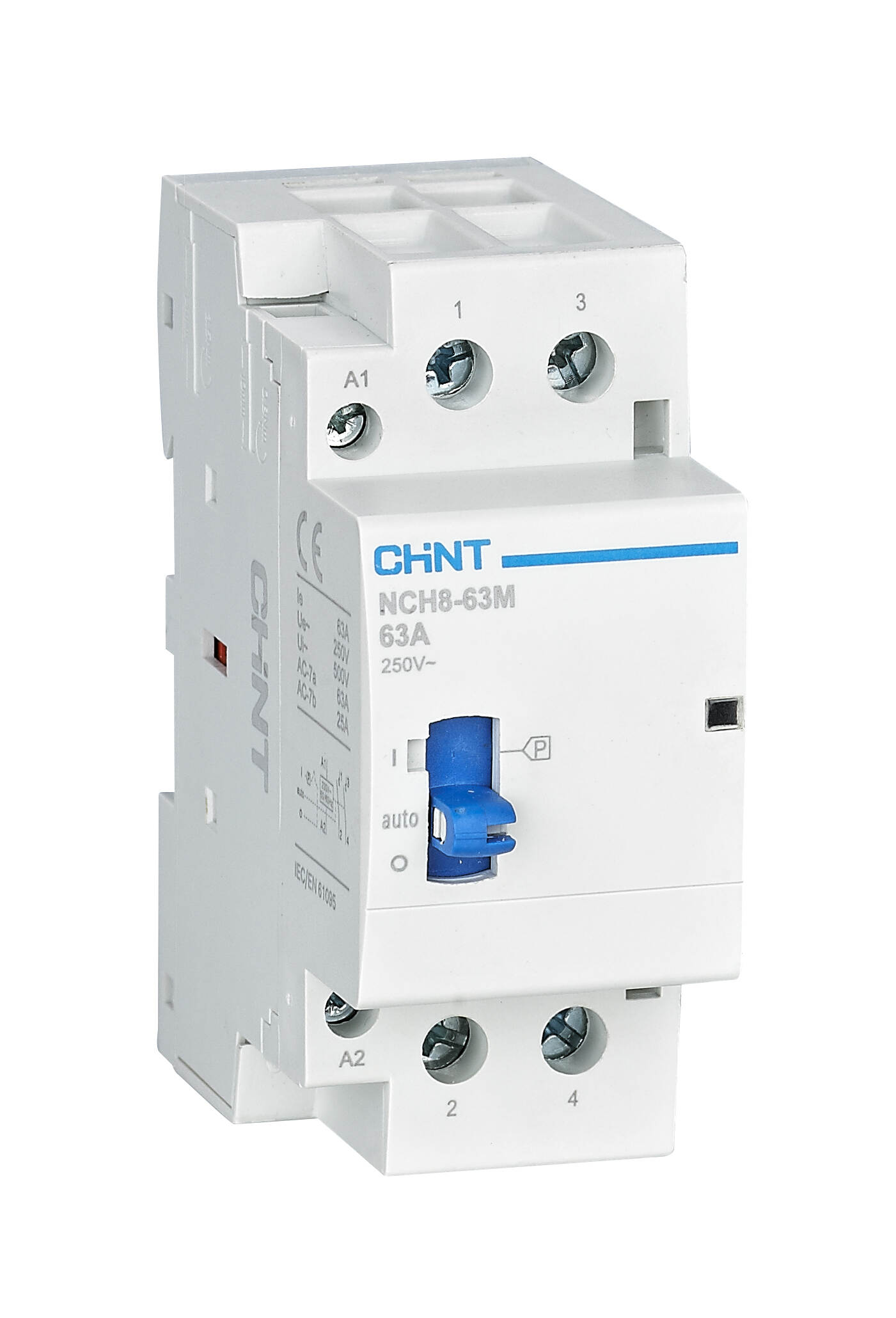 NCH8-M modular contactor with manual operation 16-63A